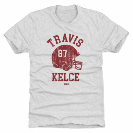 Kansas City Chiefs - Travis Kelce Helmet NFL T-Shirt