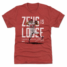 Kansas City Chiefs - Travis Kelce Zeus Red NFL T-Shirt