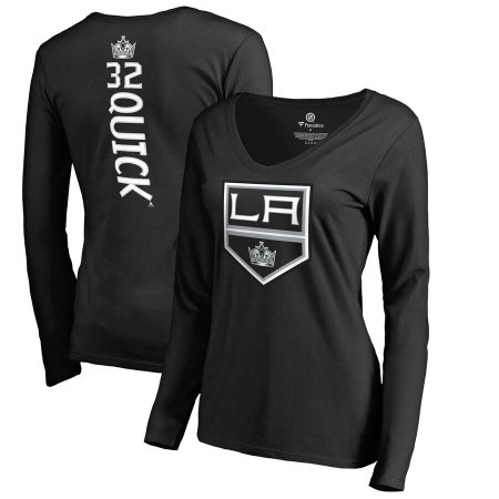 Los Angeles Kings Damskie - Jonathan Quick Slim Fit NHL Koszulka z długim rękawem