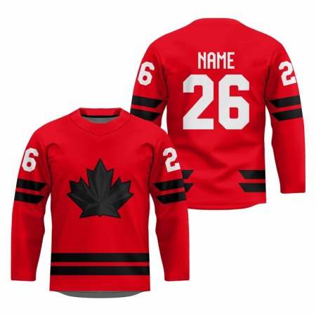 Kanada - 2026 Hockey Replica Fan Jersey Czerwony/Własne imię i numer