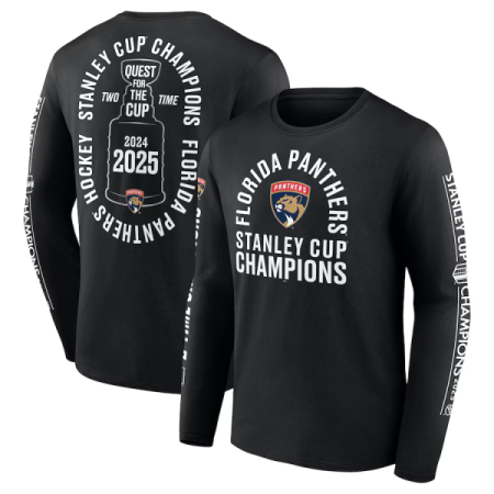 Florida Panthers - 2025 Stanley Cup Champs Conquest NHL Koszułka z długim rękawem