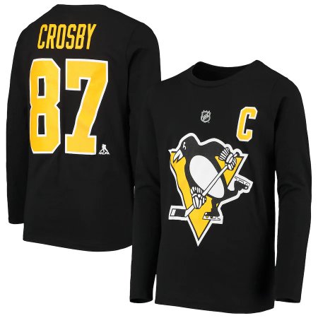 Pittsburgh Penguins Dziecia - Sidney Crosby NHL Koszulka z długim rękawem
