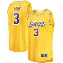 Los Angeles Lakers Dzieci - Anthony Davis Fast Break Replica Gold NBA Jersey