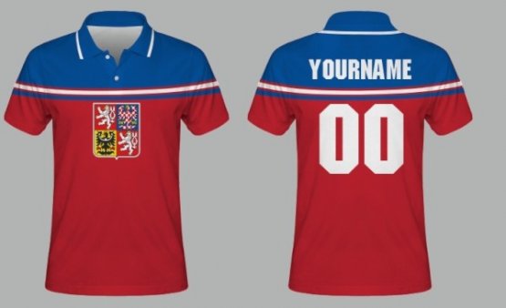 Tschechisch Kinder - Sublimiert Fan Polo Tshirt
