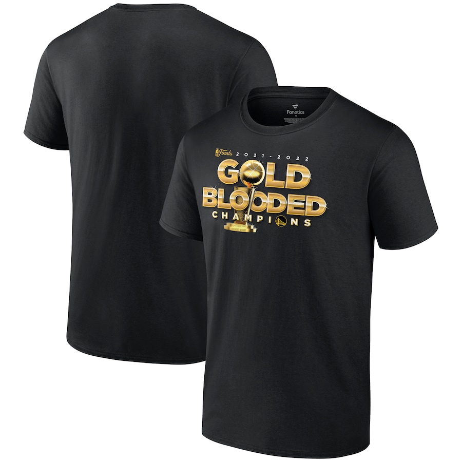 Golden State Warriors 2022 Champions Gold Blooded NBA T-shirt