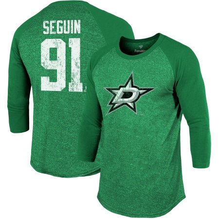 Dallas Stars - Tyler Seguin Tri-Blend NHL 3/4 Sleeve T-Shirt