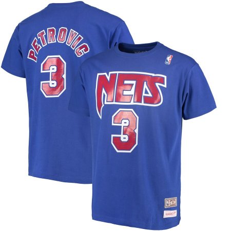 New Jersey Nets - Drazen Petrovic Retro NBA Tričko