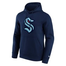 Seattle Kraken - Primary Logo Navy NHL Mikina s kapucí