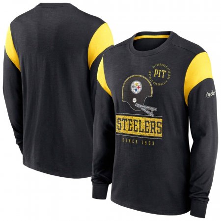 Pittsburgh Steelers - Historic Slub NFL Tričko s dlouhým rukávem