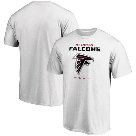 Atlanta Falcons - Team Lockup White NFL T-Shirt