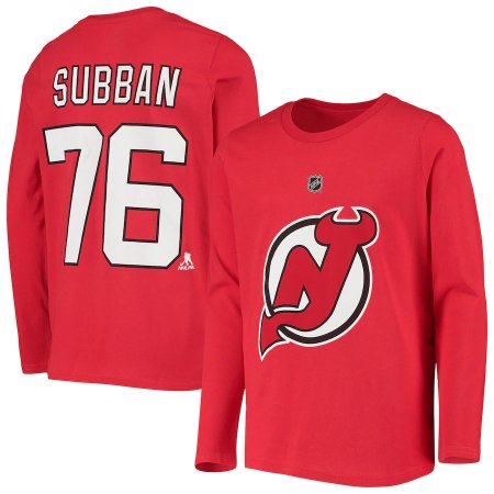 New Jersey Devils Dětské - P.K. Subban NHL Tričko s dlouhým rukávem