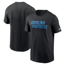 Carolina Panthers - Essential Wordmark Black NFL T-Shirt