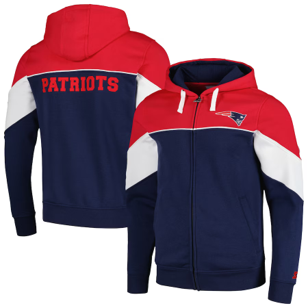 New England Patriots - Starter Running Full-zip NFL Bluza z kapturem