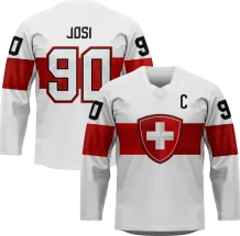 Schweiz - Roman Josin Replica Fan Trikot Weiß