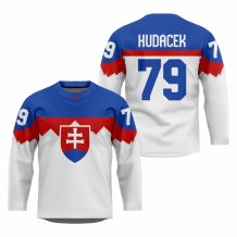 Slovakia - Libor Hudacek 2026 Hockey Replica Jersey White