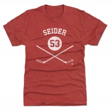 Detroit Red Wings - Moritz Seider Sticks Red NHL T-Shirt