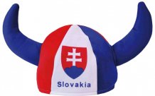 Slovakia Hockey Fan Hat Horns 2