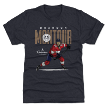 Florida Panthers - Brandon Montour Card Navy NHL T-Shirt