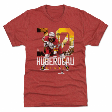 Calgary Flames - Jonathan Huberdeau Landmark Red NHL T-Shirt
