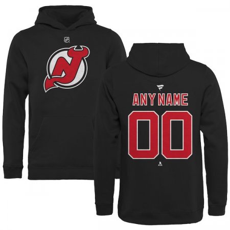 New Jersey Devils detská - Team Authentic NHL Mikina s kapucňou/Vlastné meno a číslo