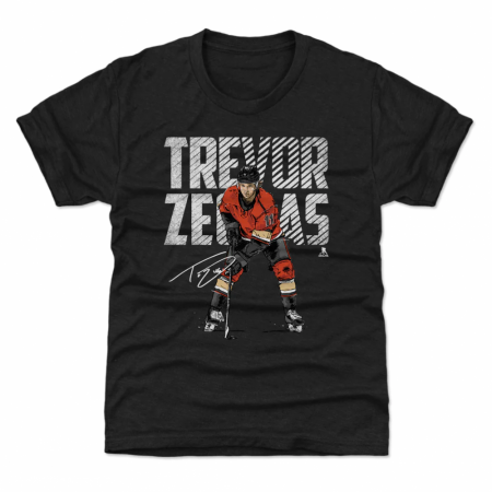 Anaheim Ducks Dětské - Trevor Zegras Bold Black NHL Tričko - Velikost: 8 rokov