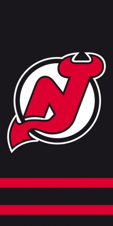 New Jersey Devils - Team Black NHL Beach Towel