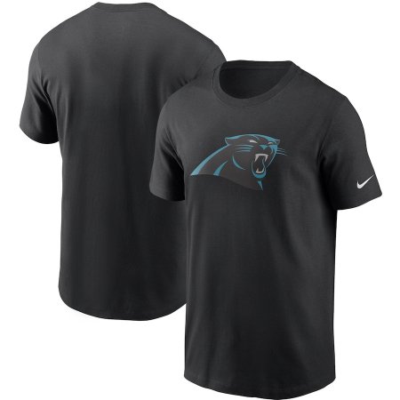 Carolina Panthers - Primary Logo NFL Black T-Shirt