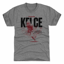 Kansas City Chiefs - Travis Kelce Run Gray NFL T-Shirt