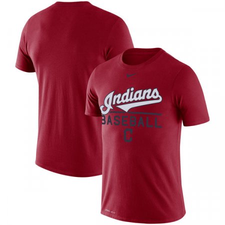 Cleveland Indians - Wordmark Practice Performance MLB T-Shirt