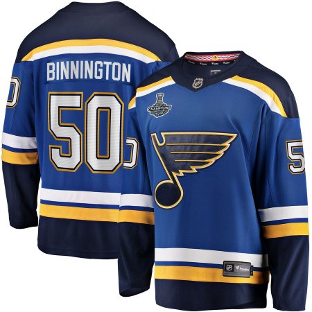 St. Louis Blues Youth - Jordan Binnington 2019 Stanley Cup Champs Breakaway NHL Jersey