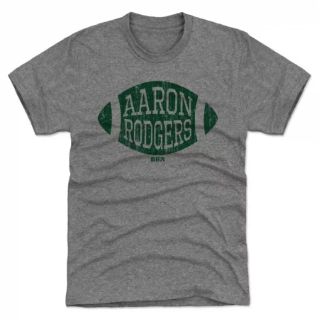 Green Bay Packers - Aaron Rodgers Football Gray NFL T-Shirt