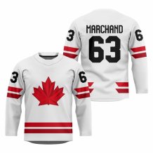 Kanada - Brad Marchand 2026 Hockey Replica Fan Jersey Biały