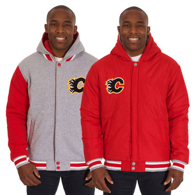 Calgary Flames - JH Design Two-Tone Reversible NHL Jacket