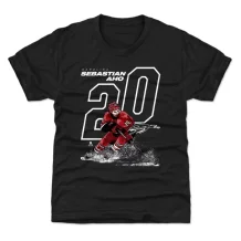 Carolina Hurricanes Kinder - Sebastian Aho Offset Black NHL T-Shirt