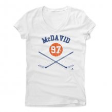 Edmonton Oilers Womens - Connor McDavid Sticks NHL T-Shirt