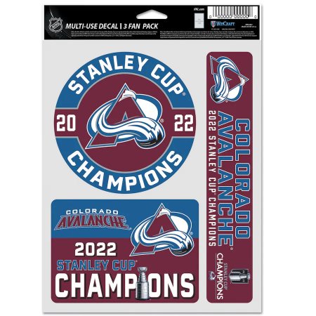 Colorado Avalanche - 2022 Stanley Cup Champions Team NHL Sticker Set