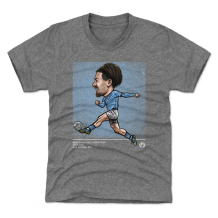 Manchester City Youth - Jack Grealish Cartoon Gray T-Shirt