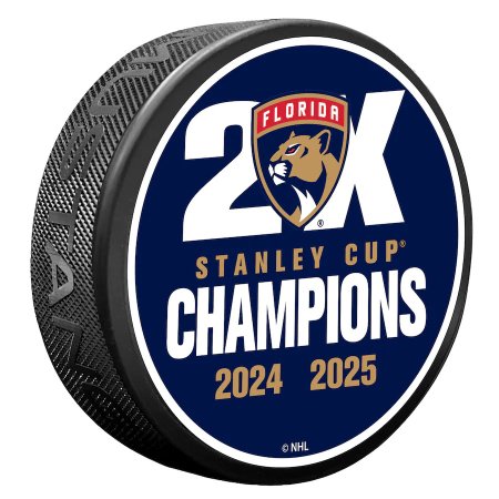 Florida Panthers - 2025 Two-Time Stanley Cup Champs NHL Puk