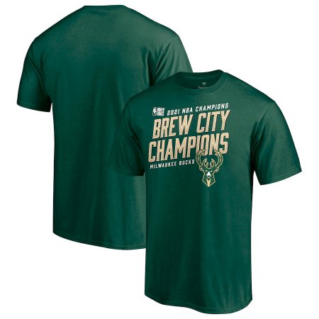 Milwaukee Bucks - 2021 Champions Brew City NBA T-shirt
