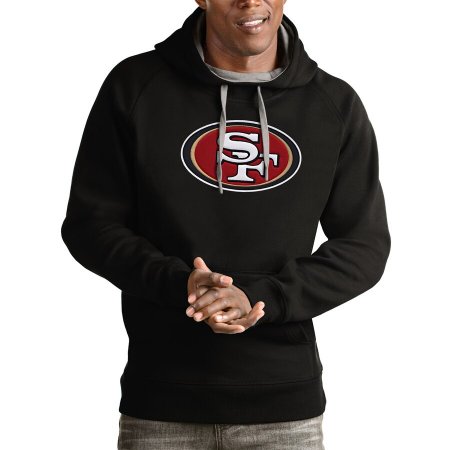 San Francisco 49ers - Antigua Victory Black NFL Mikina s kapucňou