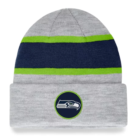 Seattle Seahawks - Team Logo Gray NFL Knit Hat