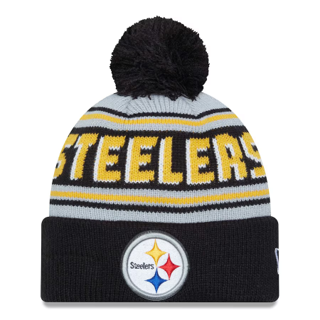 Pittsburgh Steelers - Main Cuffed Pom NFL Knit hat