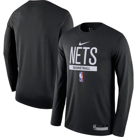 Brooklyn Nets - 2022/23 Practice Legend Black NBA Tričko s dlouhým rukávem