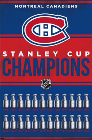Montreal Canadiens - Champions History NHL Plakát - Velikost: one size
