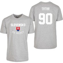 Słowacja - Tomáš Tatar Authentic Hockey Koszulka - szary