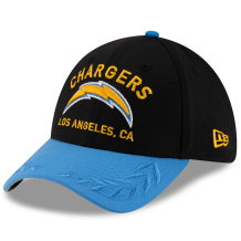 Los Angeles Chargers - 2025 Draft 39Thirty Black NFL Hat