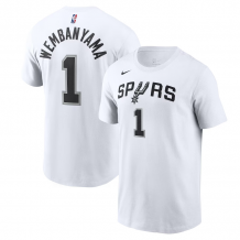 San Antonio Spurs - Victor Wembanyama 2023 Draft NBA Tričko-Biele