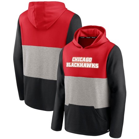 Chicago Blackhawks - Prep Color Block NHL Mikina s kapucňou