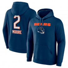Chicago Bears - D.J. Moore Wordmark NFL Mikina s kapucňou