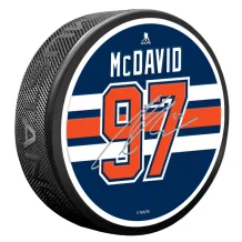 Edmonton Oilers - Connor McDavid Signature NHL Puck